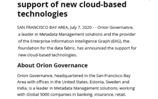 support of new cloud-based technology