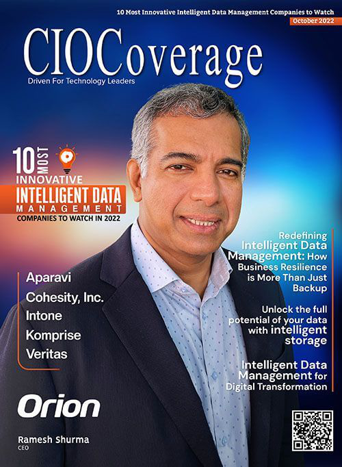 Orion Governance CEO Ramesh Shurma is CIOCoverage's October 2022 cover story. Orion named one of 10 most innovative intelligent data management companies.