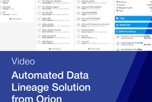 Automated Data lineage solution from orion governance
